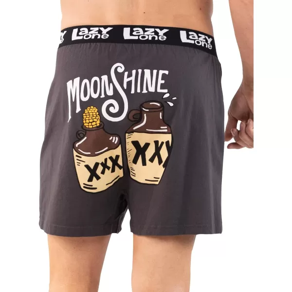 Lazy One Funny Animal Boxers Humorous Underwear Novelty Boxer Shorts Gag Gifts for MenMoonshine Boxers