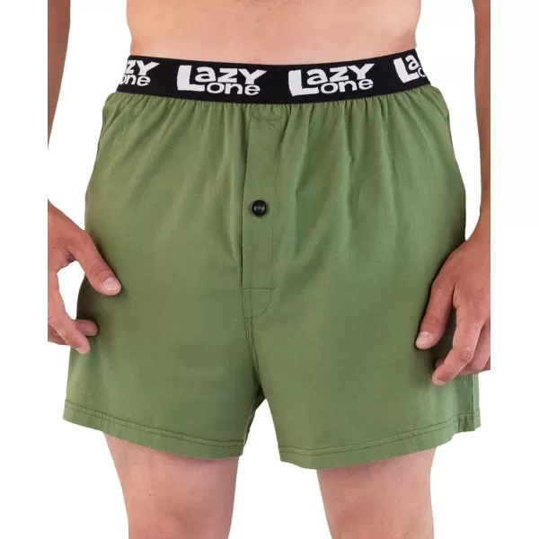 Lazy One Funny Animal Boxers Humorous Underwear Novelty Boxer Shorts Gag Gifts for MenSascrotch Boxer
