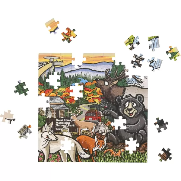 Lazy One National Park Puzzles Jigsaw Puzzles for Adults and Kids 100 and 500 Piece Puzzles for The Whole Family Smoky MtnSmoky Mtn National Park