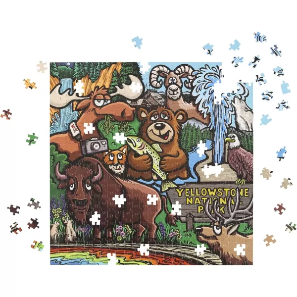 Lazy One National Park Puzzles Jigsaw Puzzles for Adults and Kids 100 and 500 Piece Puzzles for The Whole Family Smoky MtnYellowstone National Park