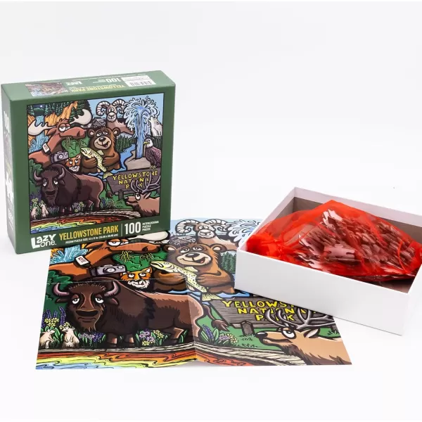 Lazy One National Park Puzzles Jigsaw Puzzles for Adults and Kids 100 and 500 Piece Puzzles for The Whole Family Smoky MtnYellowstone National Park