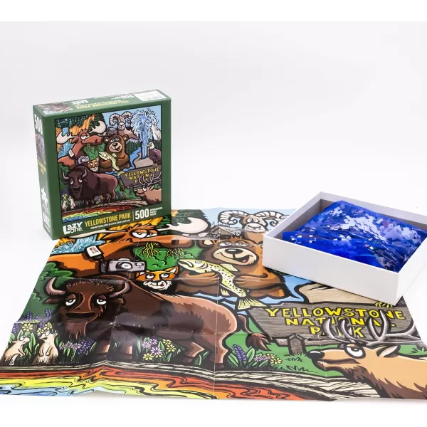 Lazy One National Park Puzzles Jigsaw Puzzles for Adults and Kids 100 and 500 Piece Puzzles for The Whole Family Smoky MtnYellowstone National Park