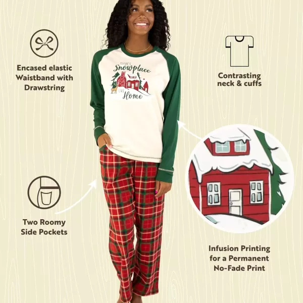 Lazy One Womens Pajama Set Short Sleeves with Cute Prints Relaxed FitSnowplace Pajama Set