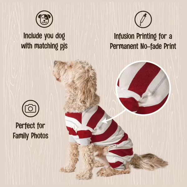 LazyOne Flapjacks OnePiece Dog Sweater Matching Family Pajamas for Dogs Moose Animal XSmallCountry Stripe Dog Flapjack Onesie