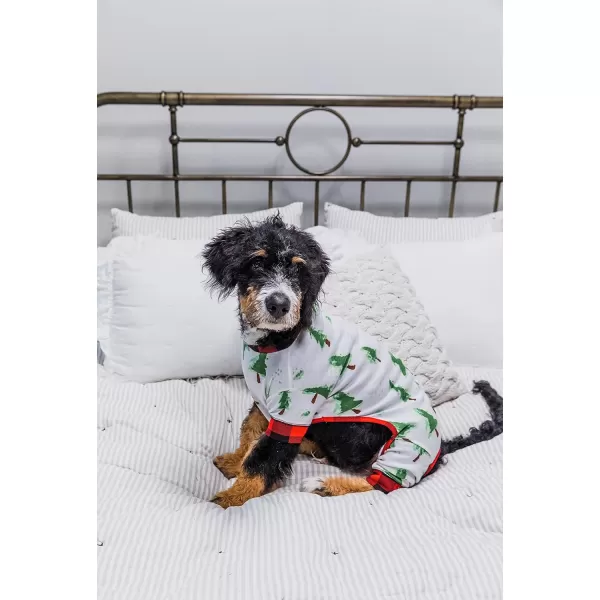 LazyOne Flapjacks OnePiece Dog Sweater Matching Family Pajamas for Dogs Moose Animal XSmallEvergreen Plaid Dog Onesie