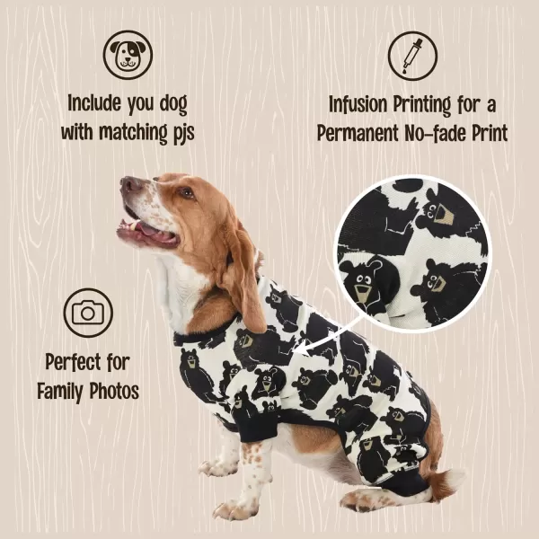 LazyOne Flapjacks OnePiece Dog Sweater Matching Family Pajamas for Dogs Moose Animal XSmallFamily Bear Dog Flapjack Onesie