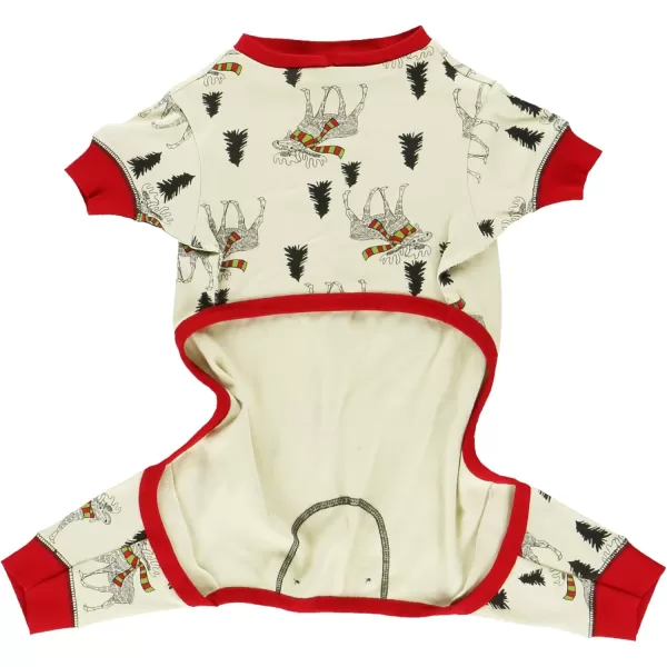 LazyOne Flapjacks OnePiece Dog Sweater Matching Family Pajamas for Dogs Moose Animal XSmallMoosletoe Dog Onesie