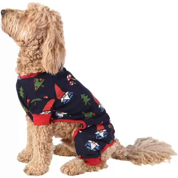LazyOne Flapjacks OnePiece Dog Sweater Matching Family Pajamas for Dogs Moose Animal XSmallNo Place Like Gnome Dog Onsie