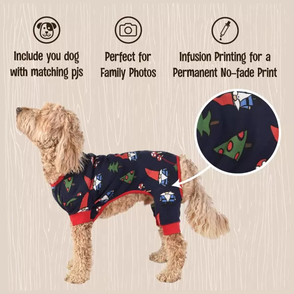 LazyOne Flapjacks OnePiece Dog Sweater Matching Family Pajamas for Dogs Moose Animal XSmallNo Place Like Gnome Dog Onsie