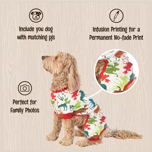 LazyOne Flapjacks OnePiece Dog Sweater Matching Family Pajamas for Dogs Moose Animal XSmallPattern Moose Dog Onsie