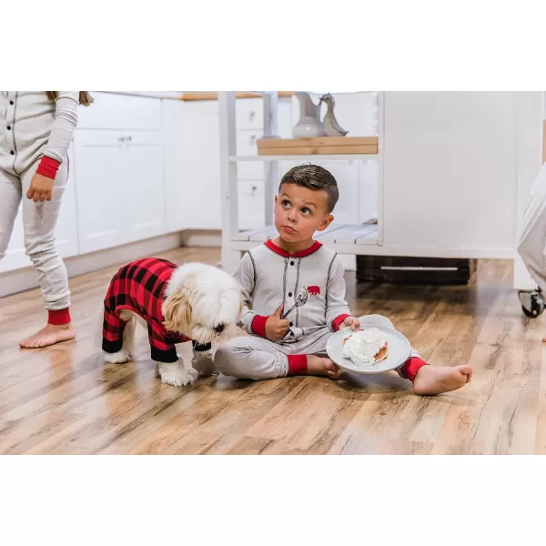 LazyOne Flapjacks OnePiece Dog Sweater Matching Family Pajamas for Dogs Moose Animal XSmallPlaid Bear Cheeks Flapjacks Dog Onesie