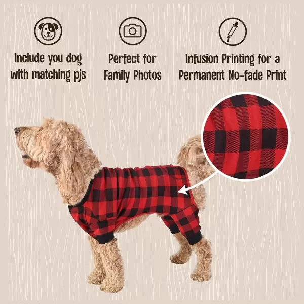 LazyOne Flapjacks OnePiece Dog Sweater Matching Family Pajamas for Dogs Moose Animal XSmallPlaid Bear Cheeks Flapjacks Dog Onesie