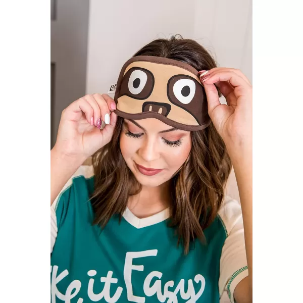 LazyOne Womens Cotton Face Mask for Sleep Washable Sleeping Mask for Adults Bear Bear in AMSloth Sleep Mask