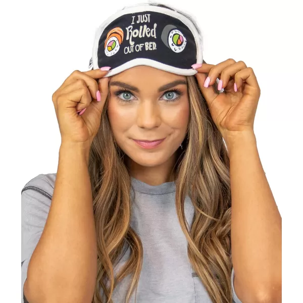 LazyOne Womens Cotton Face Mask for Sleep Washable Sleeping Mask for Adults Bear Bear in AMSushi Sleep Mask