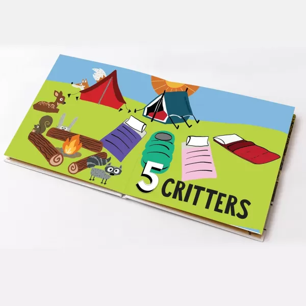 Little Campers 123 Counting Board Book for Girls and Boys Camping Themed Counting Book for Kids