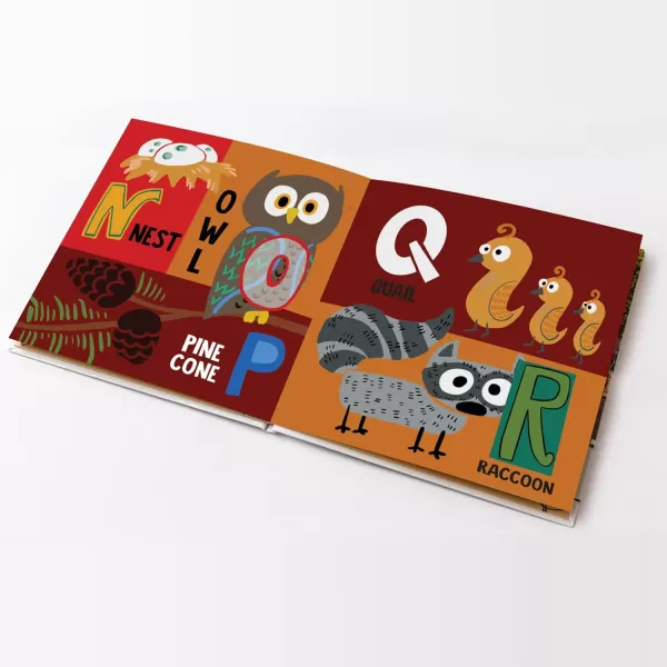 Little Campers ABCs ABC book for Girls and Boys Camping Alphabet Board Book for Kids