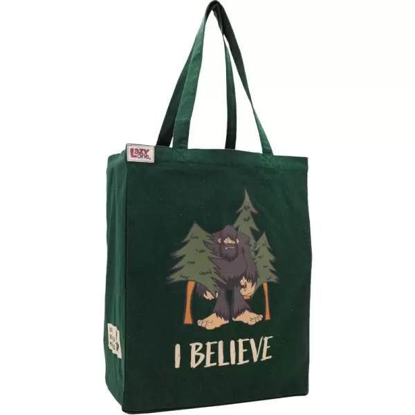 Lazy One Canvas Tote Bag Novelty Tote Bag for Women and Men Reusable Shopping Bags Perfect for Shopping Travel and WorkBigfoot