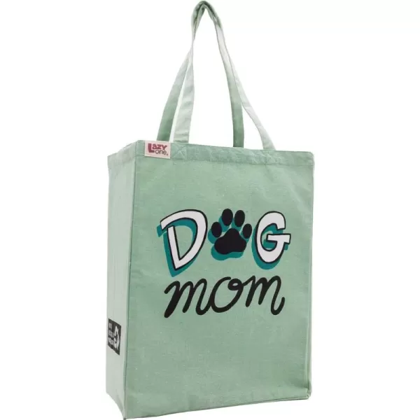 Lazy One Canvas Tote Bag Novelty Tote Bag for Women and Men Reusable Shopping Bags Perfect for Shopping Travel and WorkDog Mom