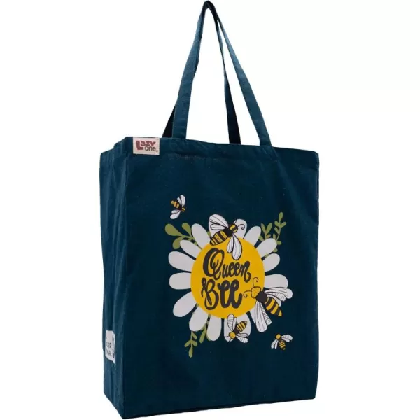 Lazy One Canvas Tote Bag Novelty Tote Bag for Women and Men Reusable Shopping Bags Perfect for Shopping Travel and WorkQueen Bee