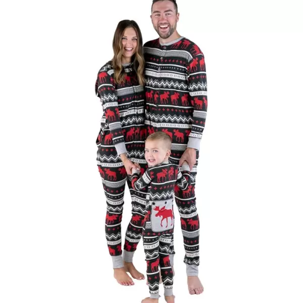 Lazy One Flapjacks Matching Christmas Pajamas for the Dog Baby ampamp Kids Teens and AdultsCabin Moose Flapjack Onesie