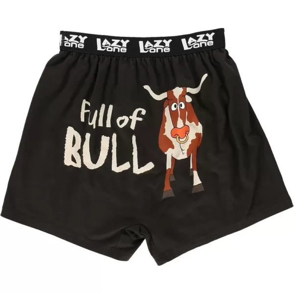 Lazy One Funny Animal Boxers Humorous Underwear Novelty Boxer Shorts Gag Gifts for MenBull Dozer Boxers