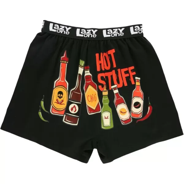 Lazy One Funny Animal Boxers Humorous Underwear Novelty Boxer Shorts Gag Gifts for MenHot Stuff Boxers