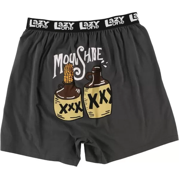 Lazy One Funny Animal Boxers Humorous Underwear Novelty Boxer Shorts Gag Gifts for MenMoonshine Boxers