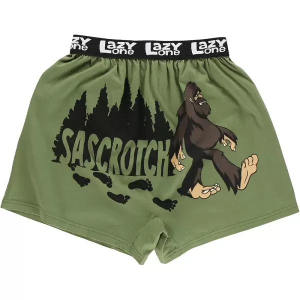 Lazy One Funny Animal Boxers Humorous Underwear Novelty Boxer Shorts Gag Gifts for MenSascrotch Boxer