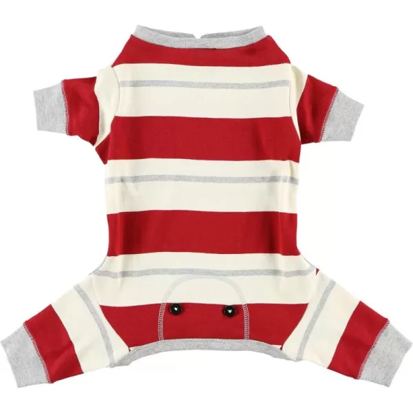 LazyOne Flapjacks OnePiece Dog Sweater Matching Family Pajamas for Dogs Moose Animal XSmallCountry Stripe Dog Flapjack Onesie