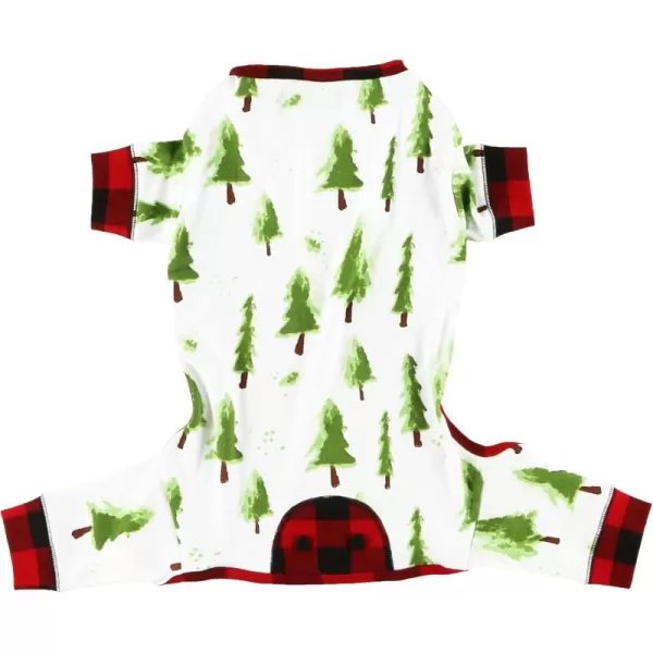 LazyOne Flapjacks OnePiece Dog Sweater Matching Family Pajamas for Dogs Moose Animal XSmallEvergreen Plaid Dog Onesie