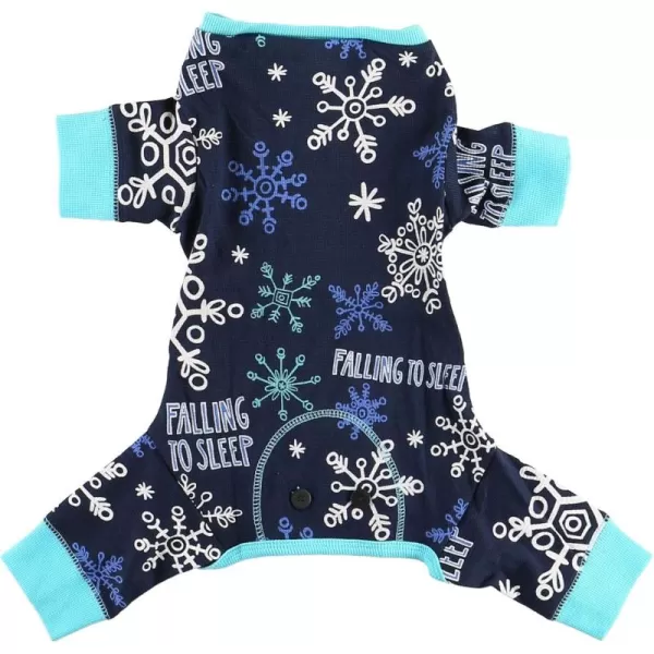 LazyOne Flapjacks OnePiece Dog Sweater Matching Family Pajamas for Dogs Moose Animal XSmallFalling To Sleep Dog Onsie