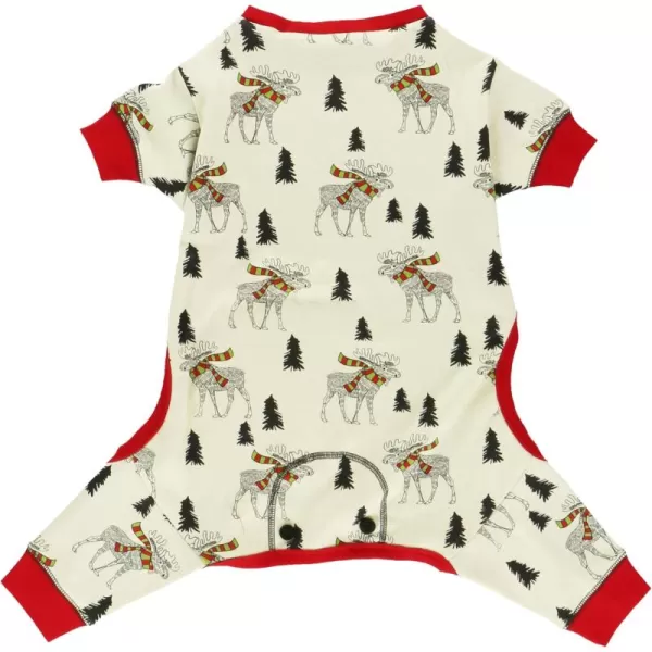 LazyOne Flapjacks OnePiece Dog Sweater Matching Family Pajamas for Dogs Moose Animal XSmallMoosletoe Dog Onesie