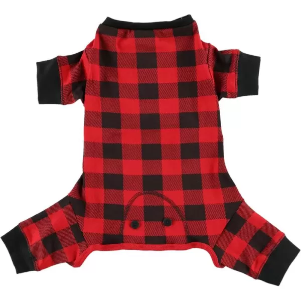 LazyOne Flapjacks OnePiece Dog Sweater Matching Family Pajamas for Dogs Moose Animal XSmallPlaid Bear Cheeks Flapjacks Dog Onesie