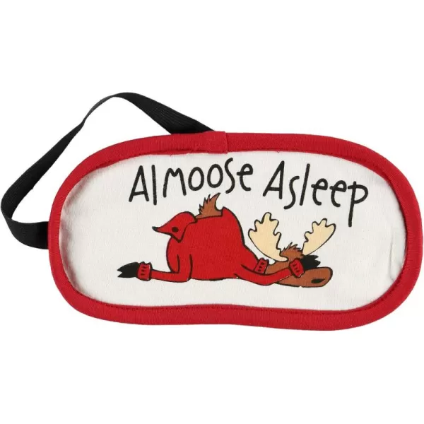 LazyOne Womens Cotton Face Mask for Sleep Washable Sleeping Mask for Adults Bear Bear in AMAlmoose Asleep Sleep Mask