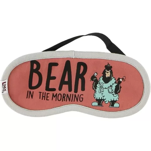 LazyOne Womens Cotton Face Mask for Sleep Washable Sleeping Mask for Adults Bear Bear in AMBear in the Am Sleep Mask