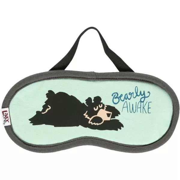 LazyOne Womens Cotton Face Mask for Sleep Washable Sleeping Mask for Adults Bear Bear in AMBearly Awake Grey Sleep Mask