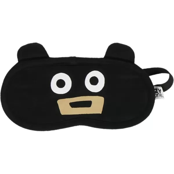 LazyOne Womens Cotton Face Mask for Sleep Washable Sleeping Mask for Adults Bear Bear in AMBlack Bear Sleep Mask