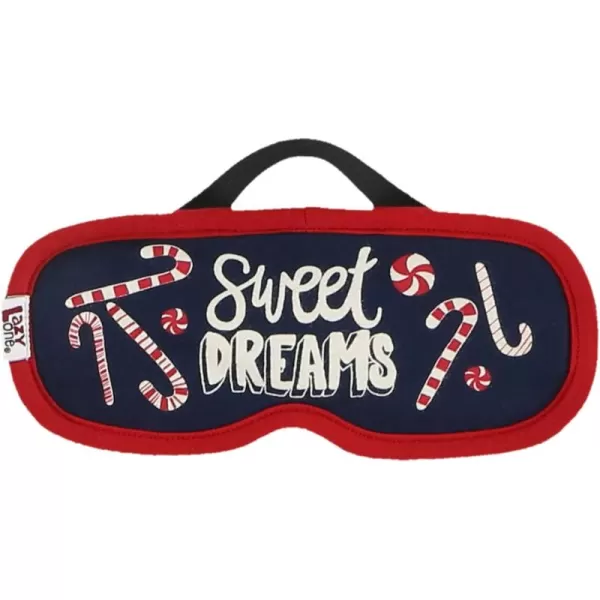 LazyOne Womens Cotton Face Mask for Sleep Washable Sleeping Mask for Adults Bear Bear in AMCandy Cane Sleep Mask