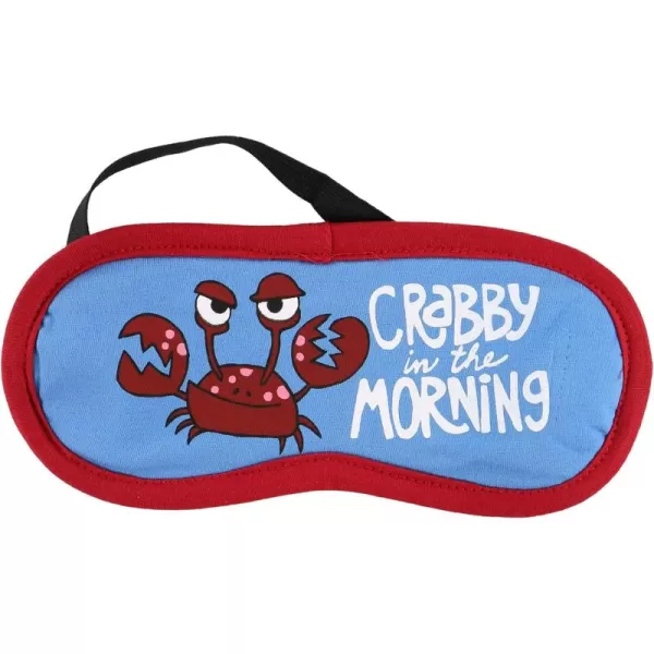 LazyOne Womens Cotton Face Mask for Sleep Washable Sleeping Mask for Adults Bear Bear in AMCrabby in the Morning Sleep Mask