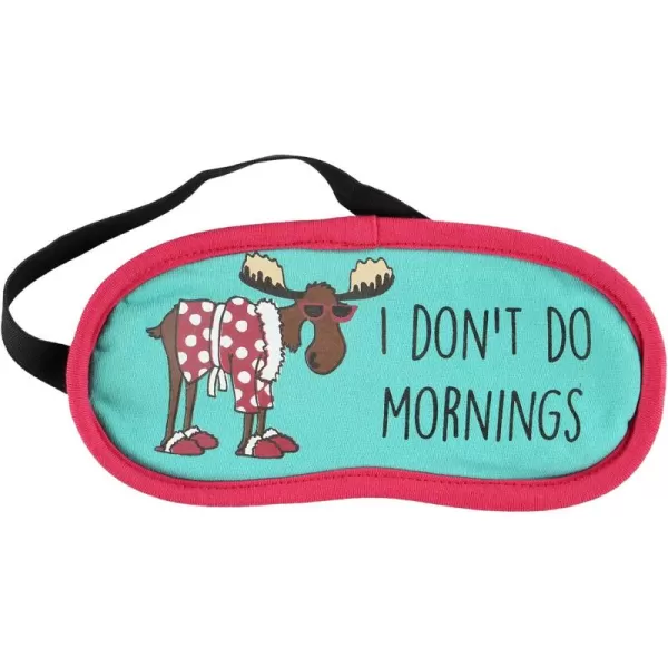 LazyOne Womens Cotton Face Mask for Sleep Washable Sleeping Mask for Adults Bear Bear in AMI Dont Do Mornings Moose Sleep Mask