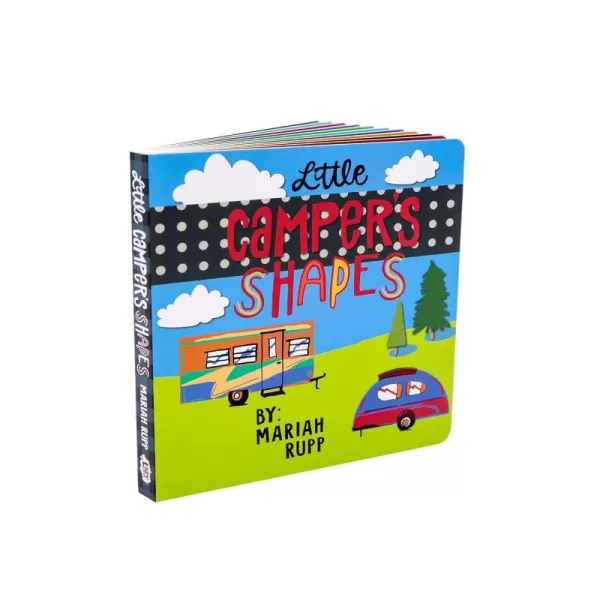 Little Campers Shapes Learning Shapes Board Book for Girls and Boys Camping Themed Shapes Book for Kids