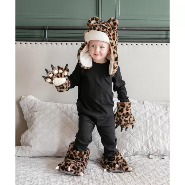 Lazy One Animal Paw Mittens for Adults and KidsLeopard Mitt