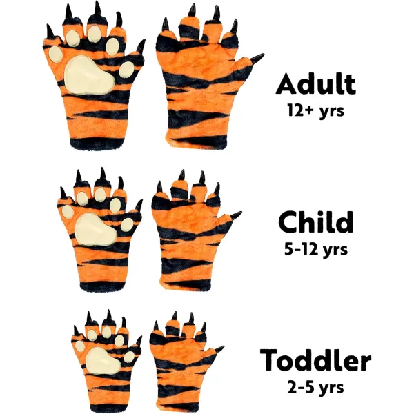 Lazy One Animal Paw Mittens for Adults and KidsTiger Mitt