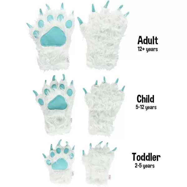 Lazy One Animal Paw Mittens for Adults and KidsYeti Mitt