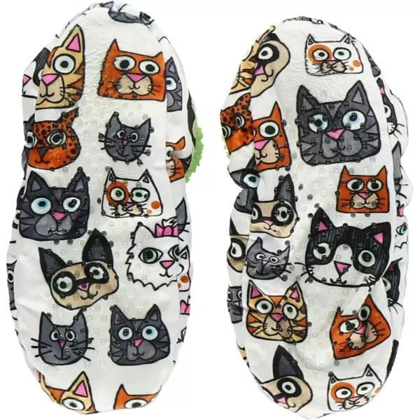 Lazy One Fuzzy Feet Slipper Socks for Women Cute FleeceLined House Slippers Cute Dog ampamp Cat DesignCattitude Fuzzy Feet