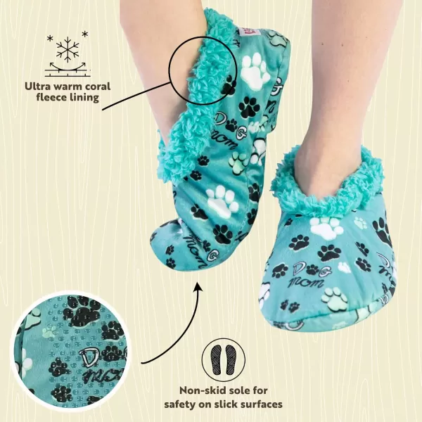 Lazy One Fuzzy Feet Slipper Socks for Women Cute FleeceLined House Slippers Cute Dog ampamp Cat DesignDog Mom Fuzzy Feet