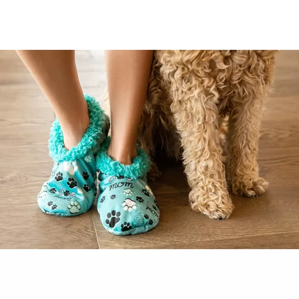 Lazy One Fuzzy Feet Slipper Socks for Women Cute FleeceLined House Slippers Cute Dog ampamp Cat DesignDog Mom Fuzzy Feet