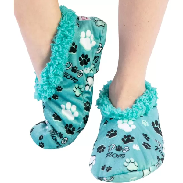 Lazy One Fuzzy Feet Slipper Socks for Women Cute FleeceLined House Slippers Cute Dog ampamp Cat DesignDog Mom Fuzzy Feet