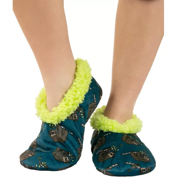 Lazy One Fuzzy Feet Slipper Socks for Women Cute FleeceLined House Slippers Cute Dog ampamp Cat DesignSloth Fuzzy Feet
