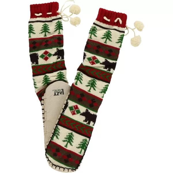 Lazy One Knitted Slipper Socks for Women Cute Womens Clothing Warm CozyBear Essentials Knitted Slipper Socks